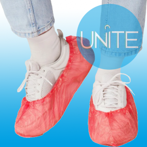 Бахилы UNITE "Стандарт" ЖЕЛЫЙ, ОРАНЖЕВЫЙ, РОЗОВЫЙ, КРАСНЫЙ, ЧЕРНЫЙ, ФИОЛЕТОВЫЙ 2,5 гр, Синие  ПНД Размер 40*15 см 2376 - фото 5606