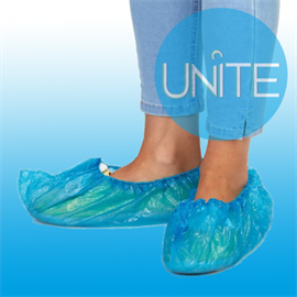Бахилы UNITE "Оптимал" 3,2 гр, Синие  ПНД 41*15 см 2377